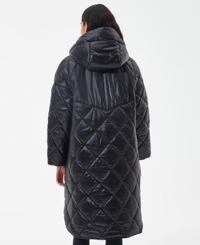 Black Women Barbour International Benson Quilted Jacket | US-3972JTQOG