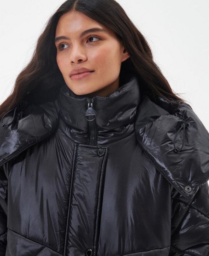 Black Women Barbour International Benson Quilted Jacket | US-3972JTQOG