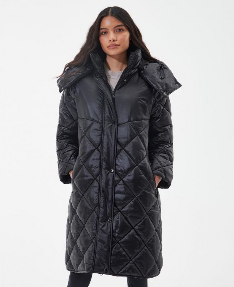 Black Women Barbour International Benson Quilted Jacket | US-3972JTQOG