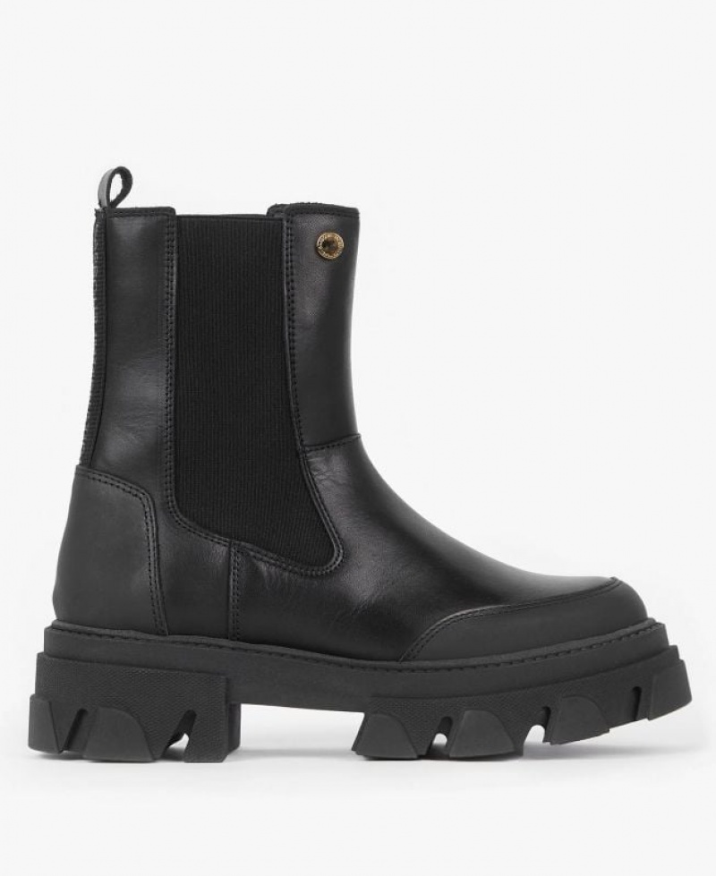 Black Women Barbour International Chicane Chelsea Boots | US-2047GKBIL