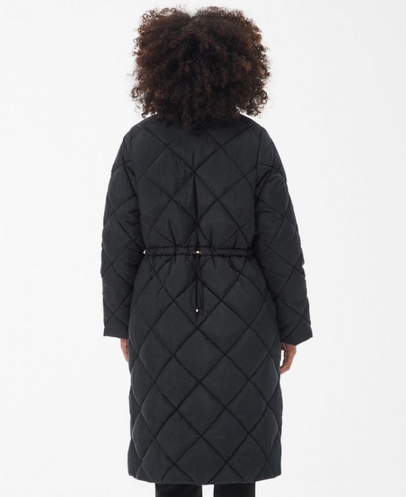 Black Women Barbour International Enfield Quilted Jacket | US-4936YLVTG