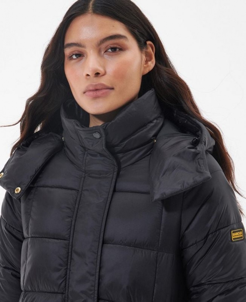 Black Women Barbour International Holmes Quilted Jacket | US-0619PAOFN