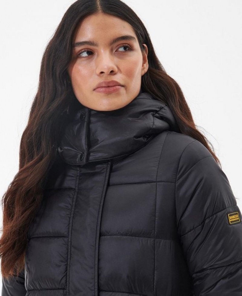 Black Women Barbour International Holmes Quilted Jacket | US-0619PAOFN