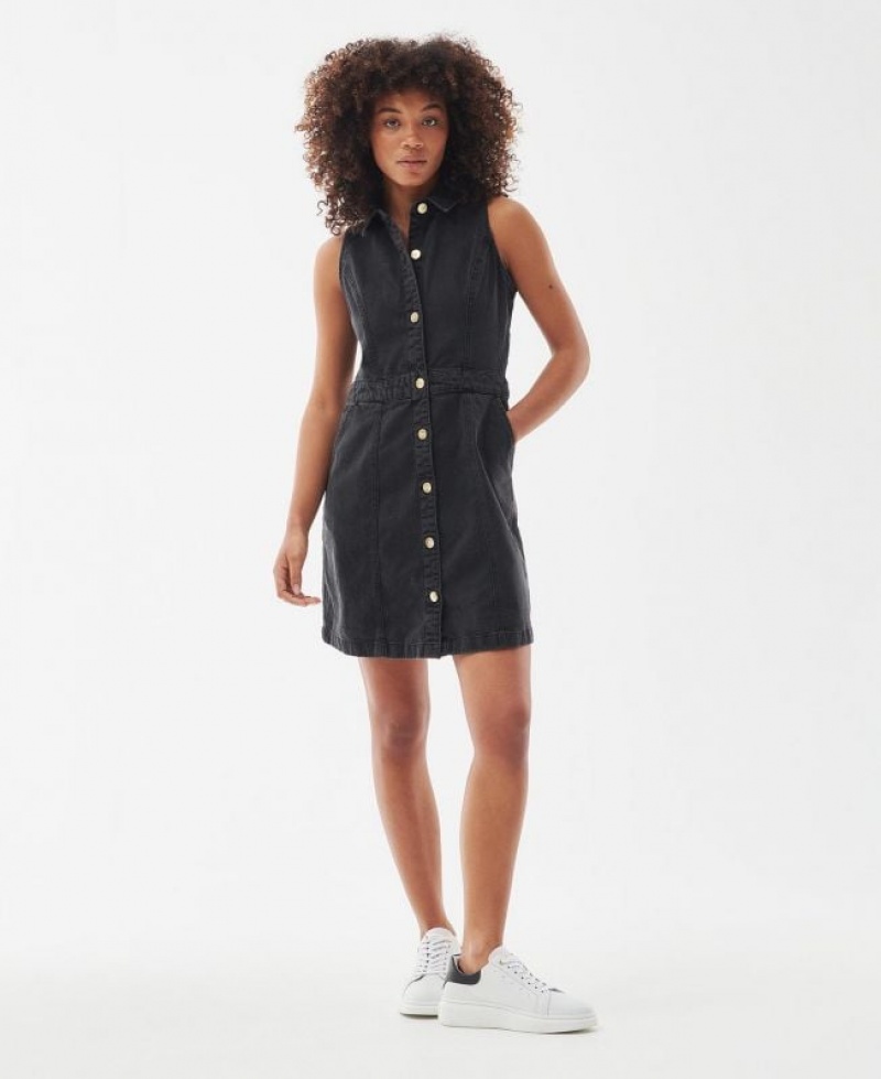 Black Women Barbour International Lockhart Dress | US-2915QAKIZ