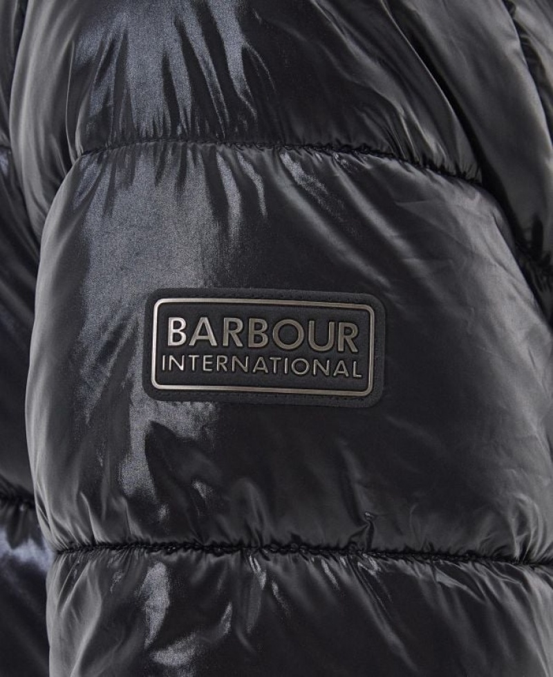 Black Women Barbour International London Quilted Jacket | US-1380LTDPM