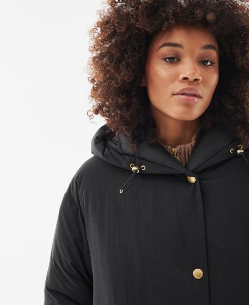 Black Women Barbour International Metisse Rain Jacket | US-1348XLFSD