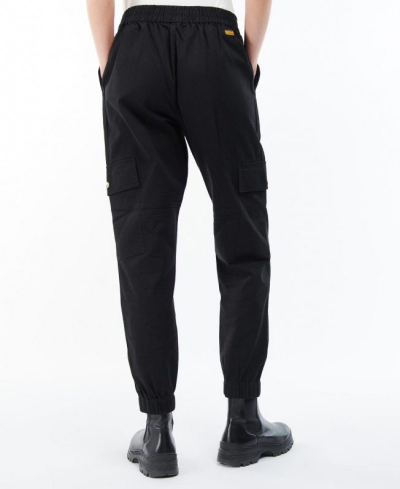 Black Women Barbour International Monaco Pants | US-5146RCVZO