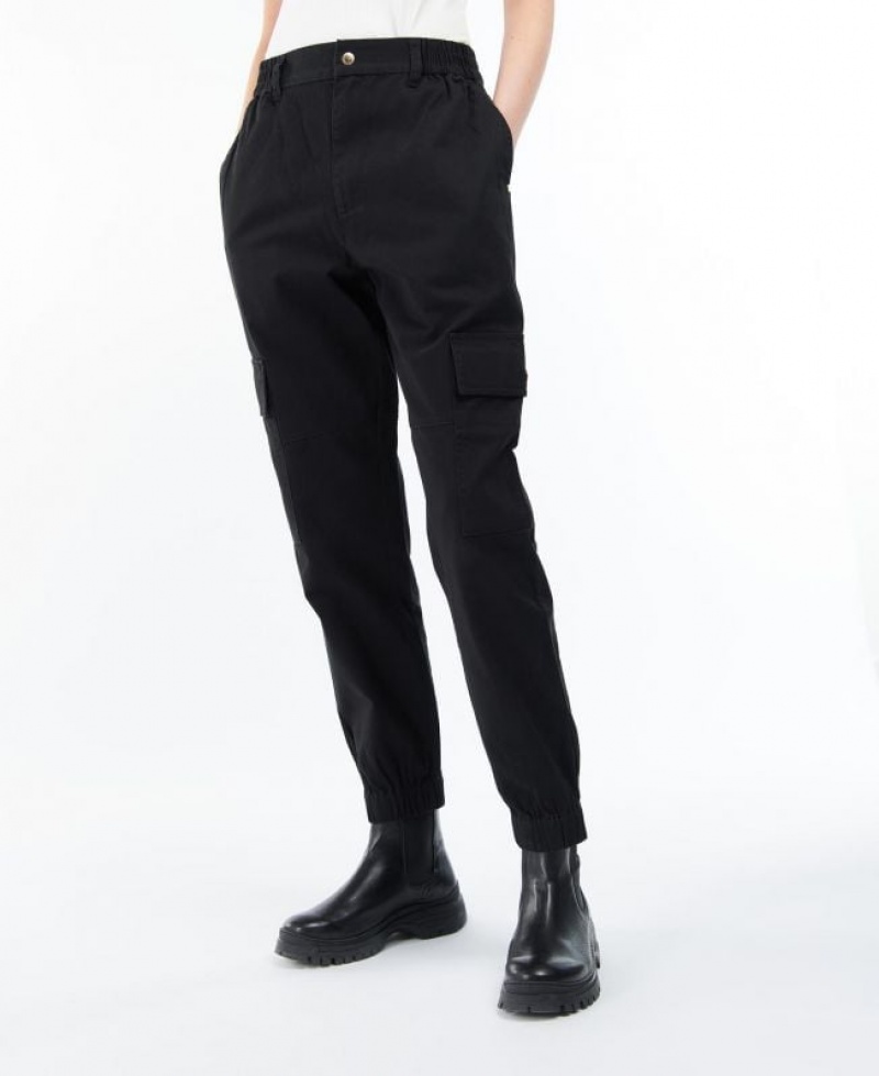 Black Women Barbour International Monaco Pants | US-5146RCVZO