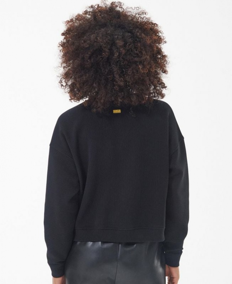 Black Women Barbour International Morini Sweatshirt | US-5241YNIQX