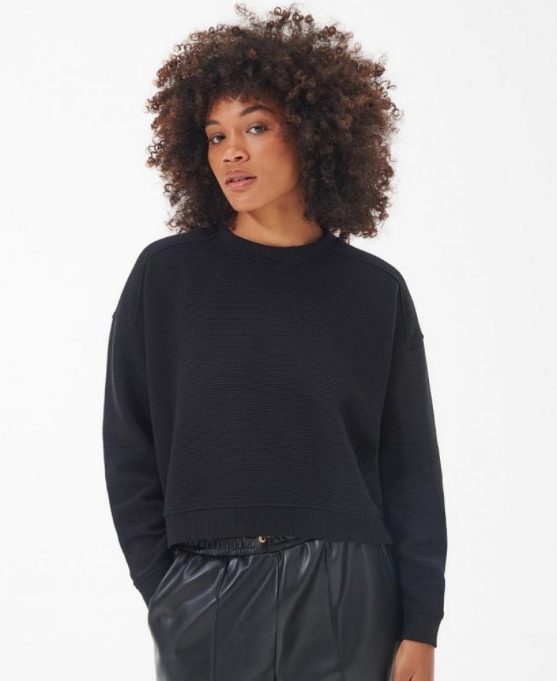 Black Women Barbour International Morini Sweatshirt | US-5241YNIQX