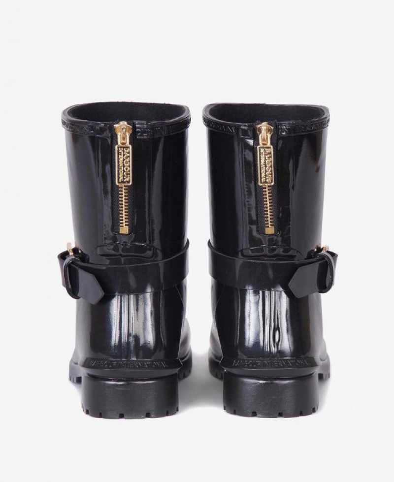 Black Women Barbour International Mugello Wellingtons Rain Boots | US-8536QCEHX