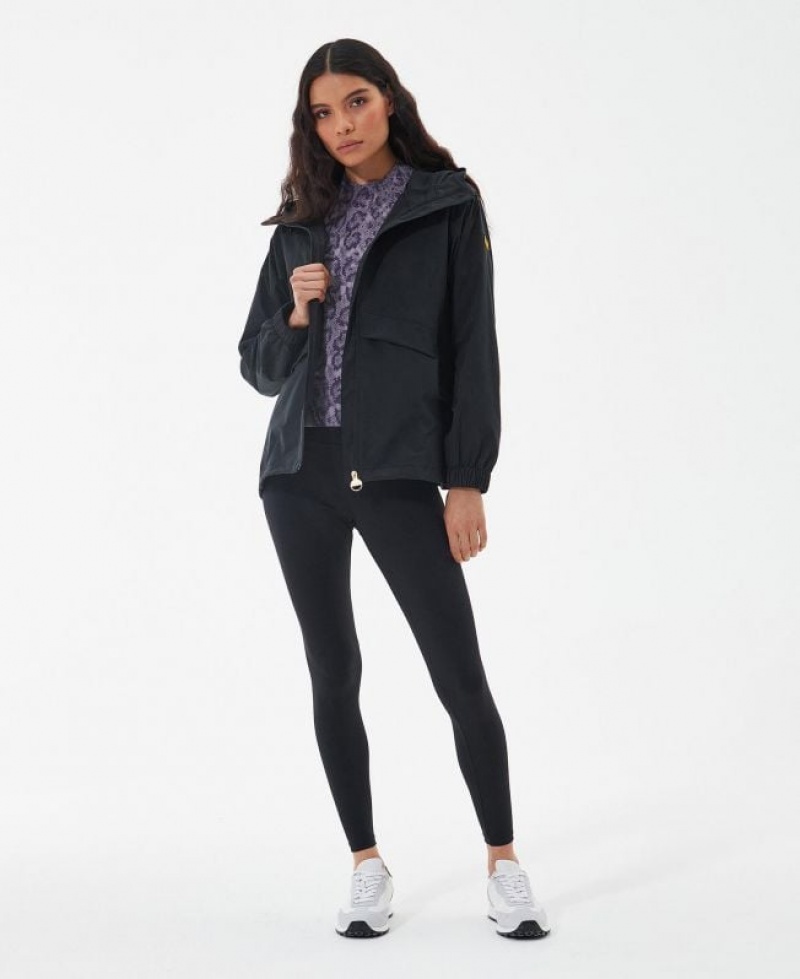 Black Women Barbour International Northolt Rain Jacket | US-5629QHJYA