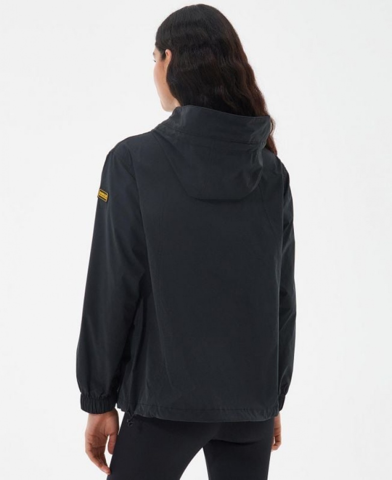 Black Women Barbour International Northolt Rain Jacket | US-5629QHJYA