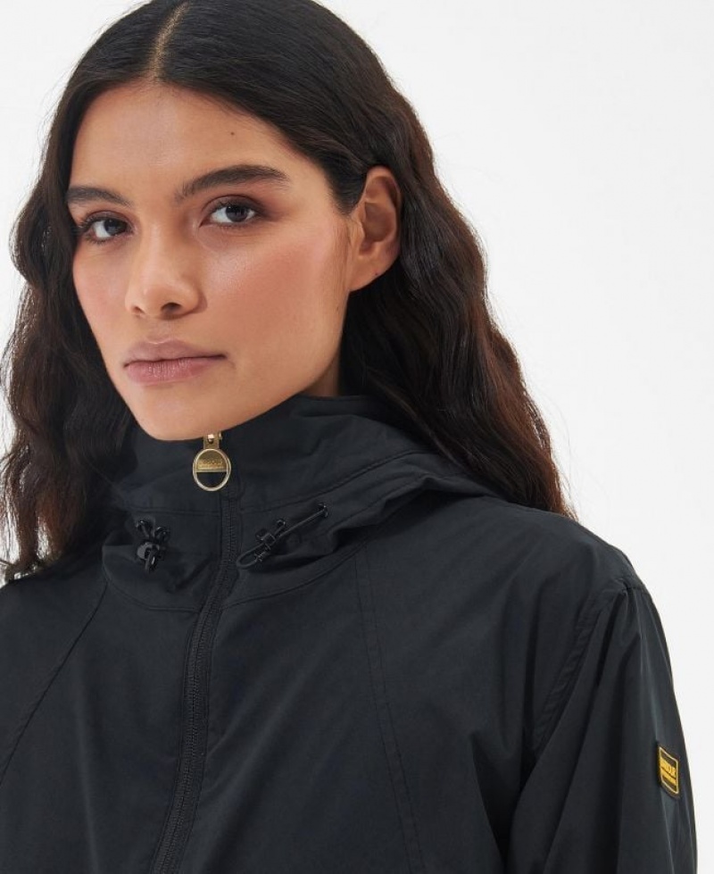 Black Women Barbour International Northolt Rain Jacket | US-5629QHJYA