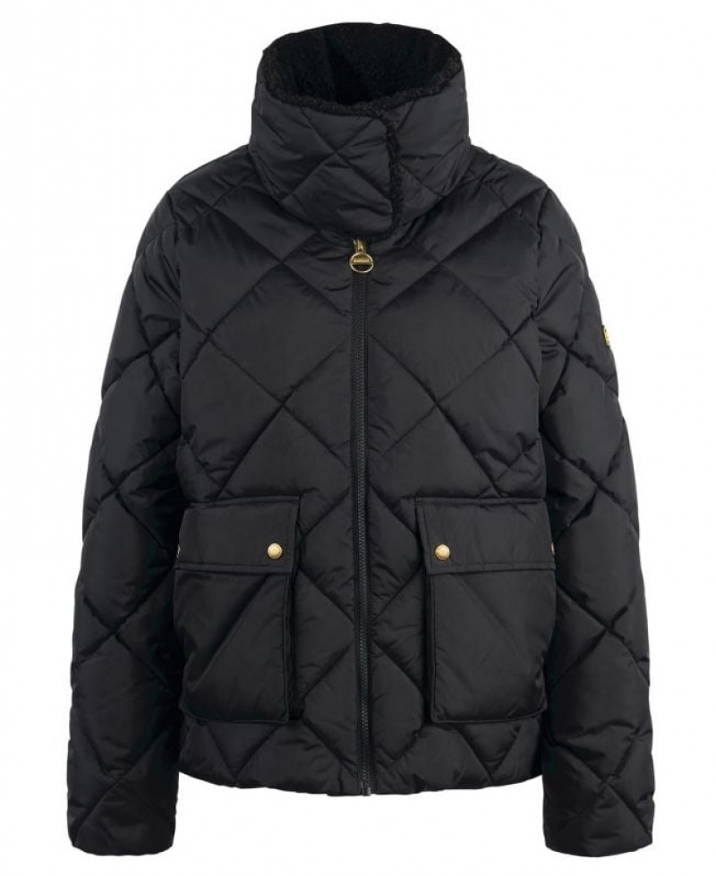 Black Women Barbour International Norton Quilted Jacket | US-4165FSWOA