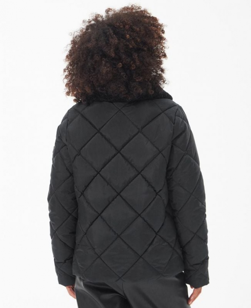 Black Women Barbour International Norton Quilted Jacket | US-4165FSWOA