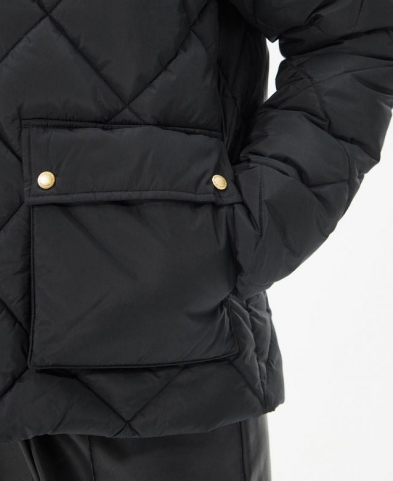 Black Women Barbour International Norton Quilted Jacket | US-4165FSWOA