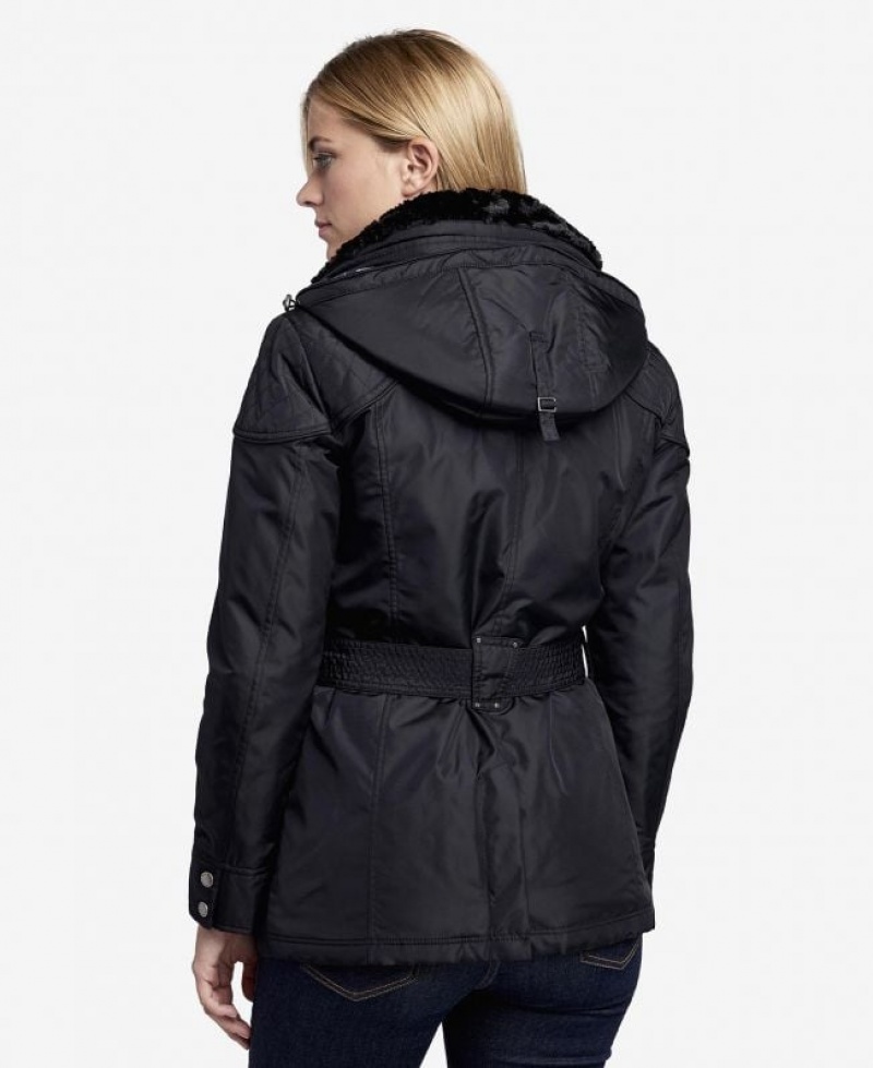 Black Women Barbour International Outlaw Waterproof Jacket | US-3598DAYZL