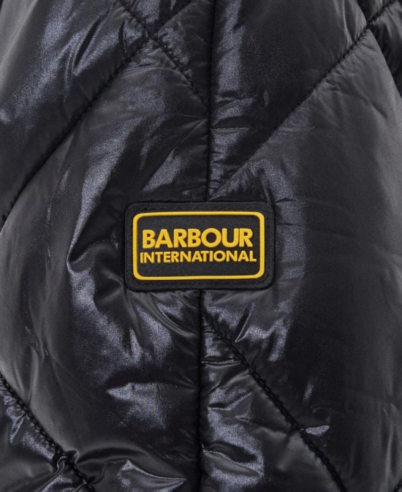 Black Women Barbour International Parade Quilted Jacket | US-6512VZKNB