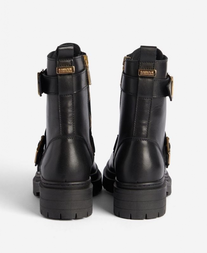 Black Women Barbour International Redgrave Ankle Boots | US-9701ZXVBF