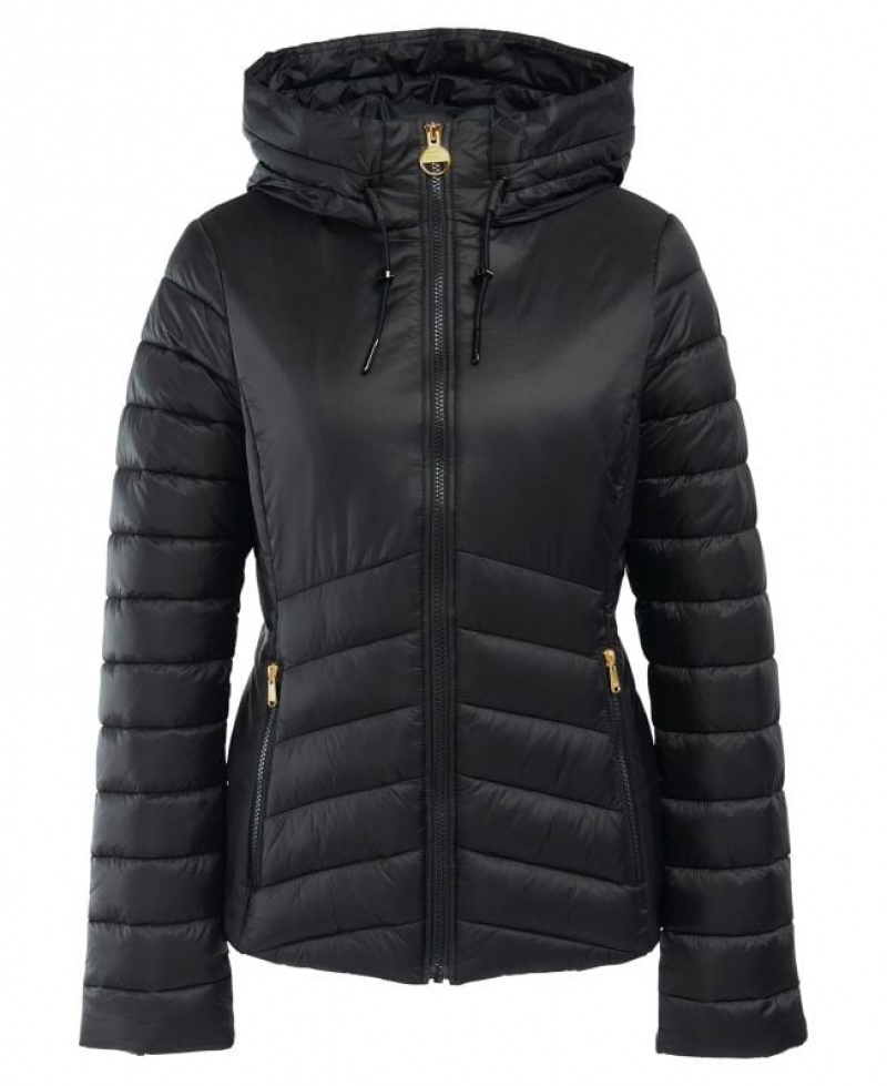 Black Women Barbour International Sanderson Quilted Jacket | US-2015MLSYW