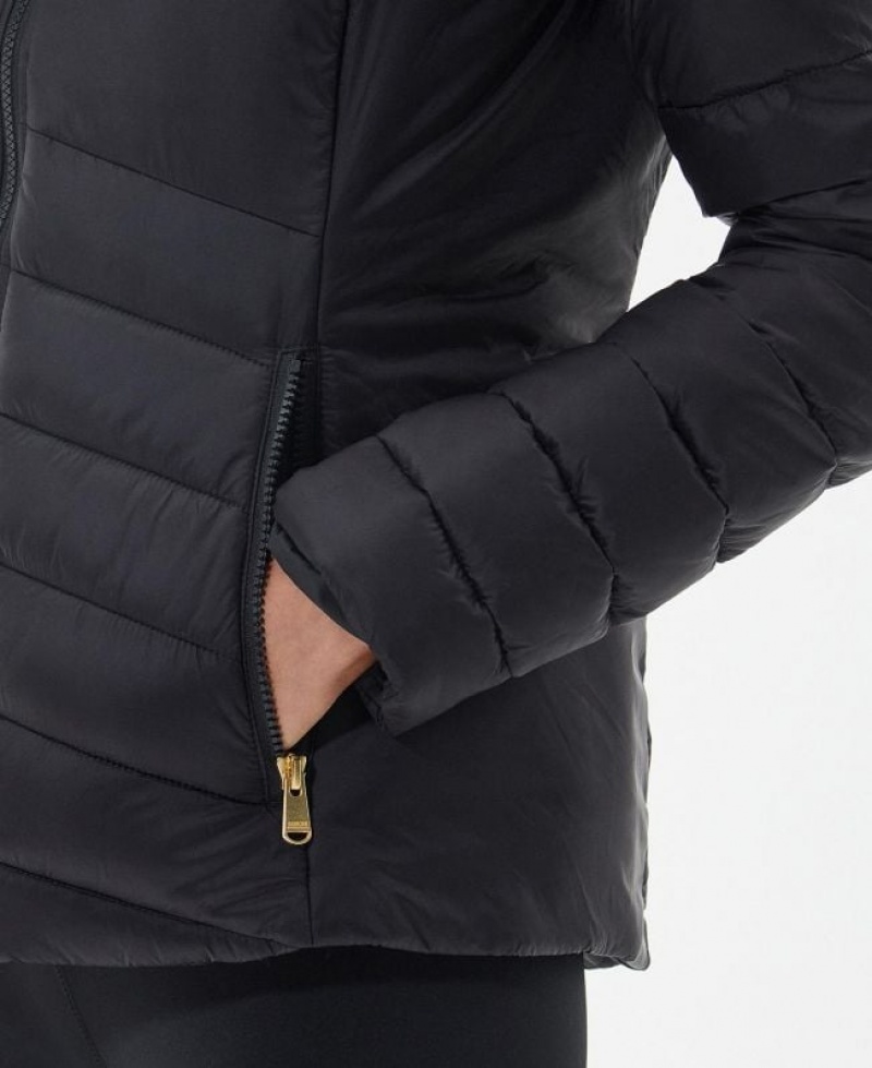 Black Women Barbour International Sanderson Quilted Jacket | US-2015MLSYW