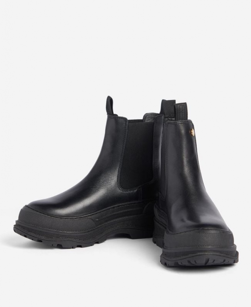 Black Women Barbour International Strada Chelsea Boots | US-3275WMCAK