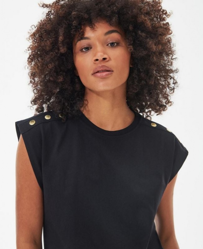 Black Women Barbour International Strada Blouses | US-1675GIQEX