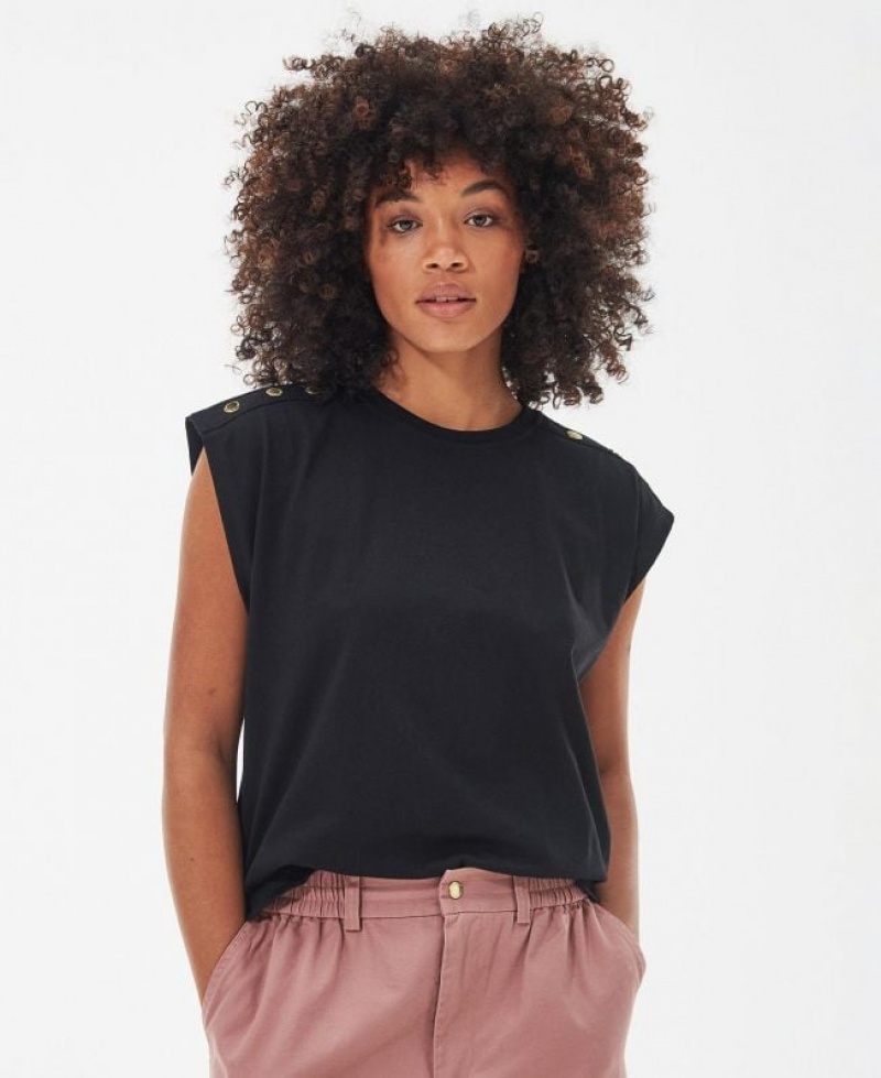 Black Women Barbour International Strada Blouses | US-1675GIQEX