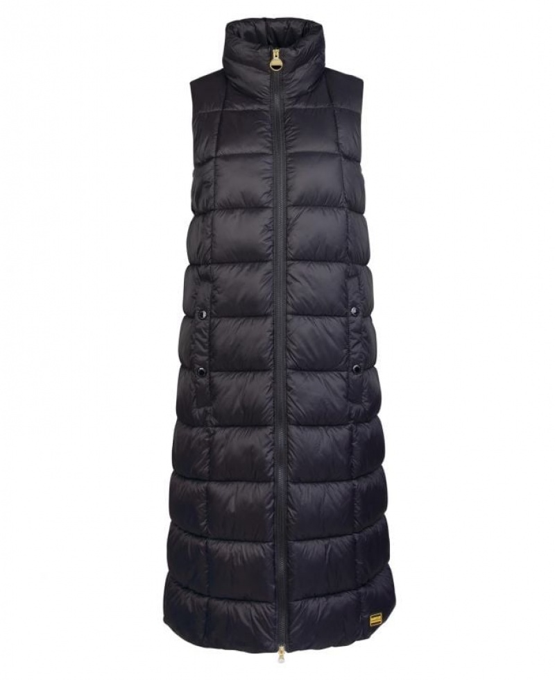 Black Women Barbour International Thompson Vest | US-3647FAZQU