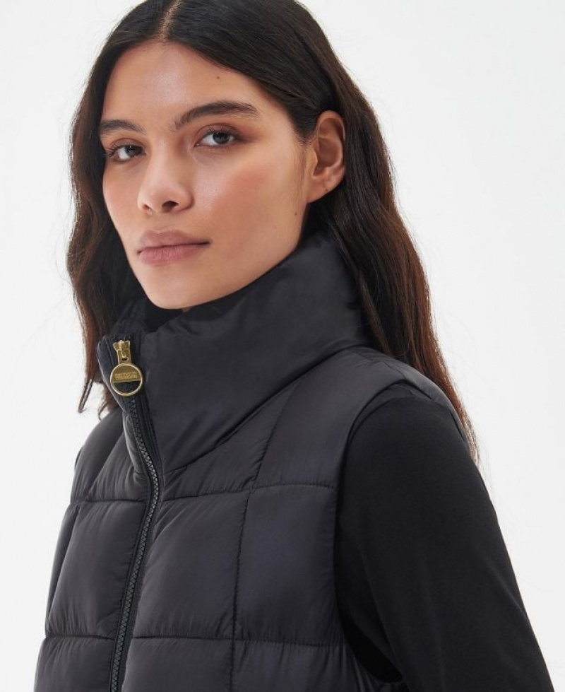 Black Women Barbour International Thompson Vest | US-3647FAZQU