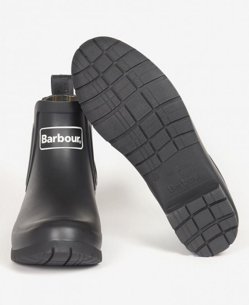 Black Women Barbour Kingham Wellingtons Rain Boots | US-2460TDLAQ