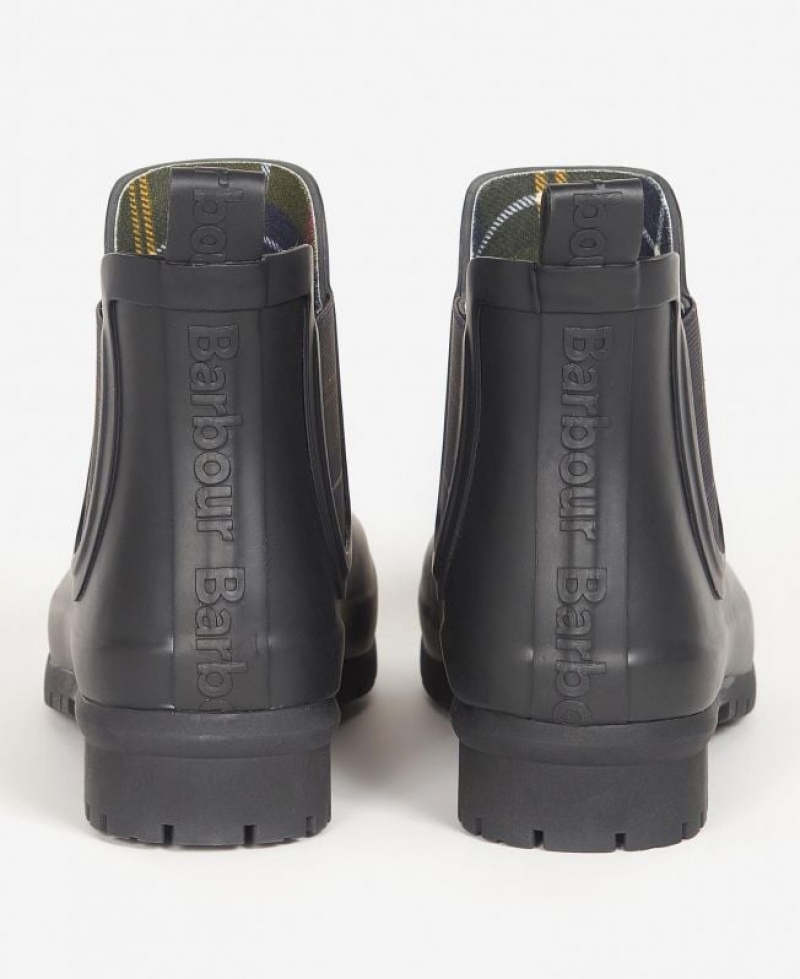 Black Women Barbour Kingham Wellingtons Rain Boots | US-2460TDLAQ