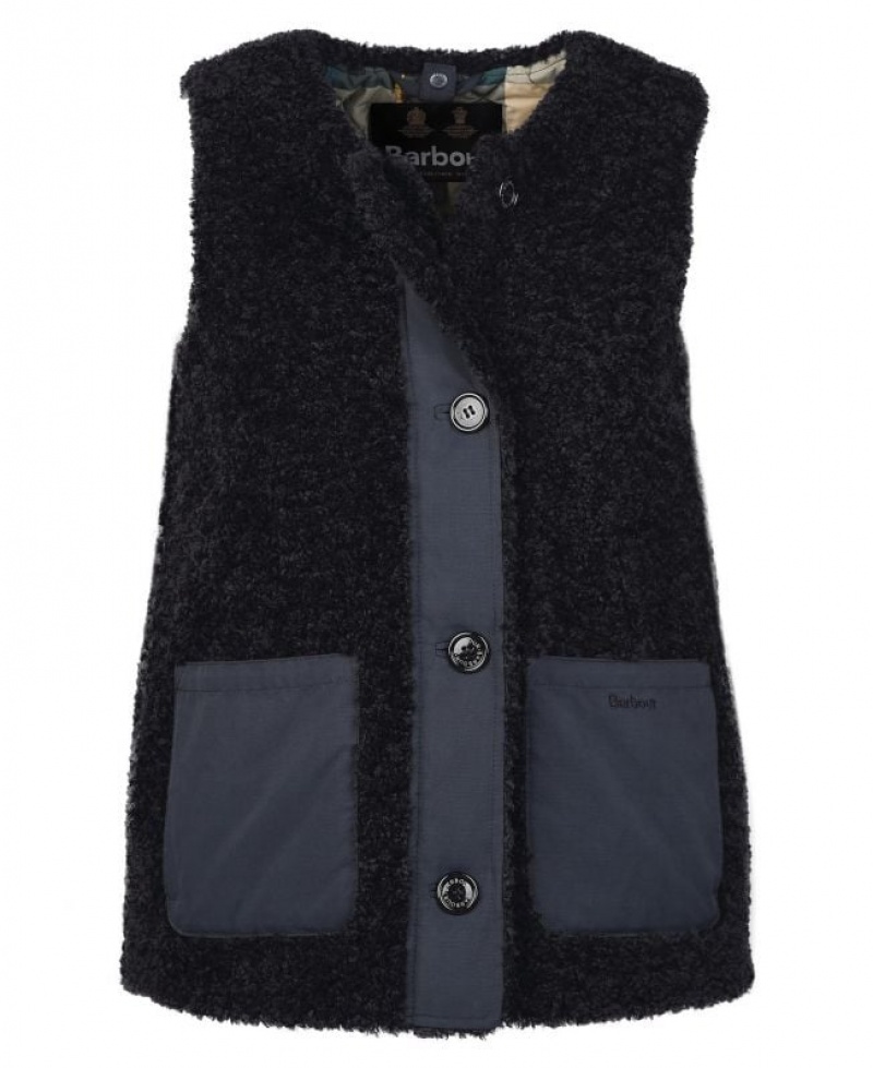 Black Women Barbour Kintra Liner Vest | US-6570XRHBU