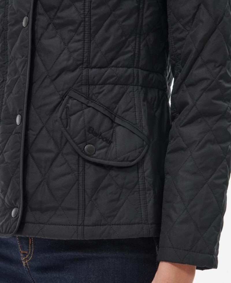 Black Women Barbour Millfire Quilted Jacket | US-3604ZNGTC