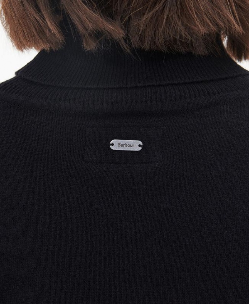 Black Women Barbour Pendle Roll-Neck Sweatshirt | US-2189BUPZV