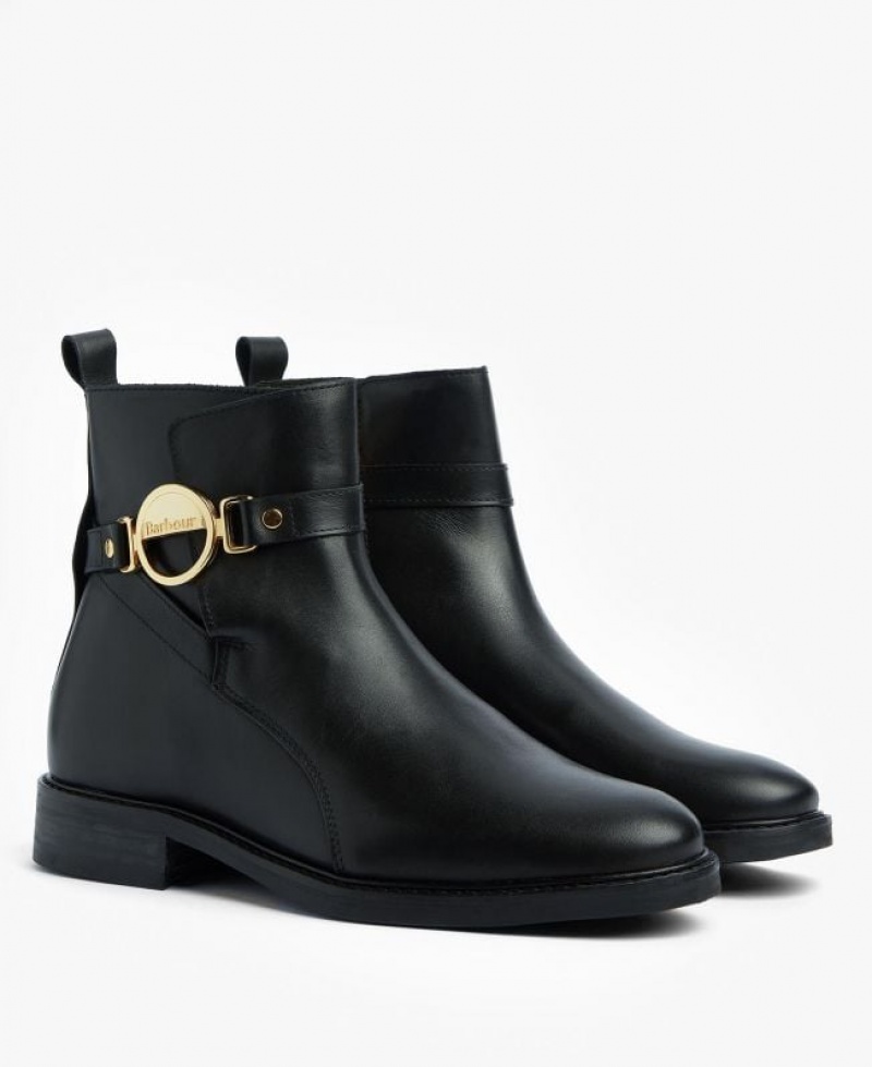 Black Women Barbour Warwick Ankle Boots | US-0864HPCZF