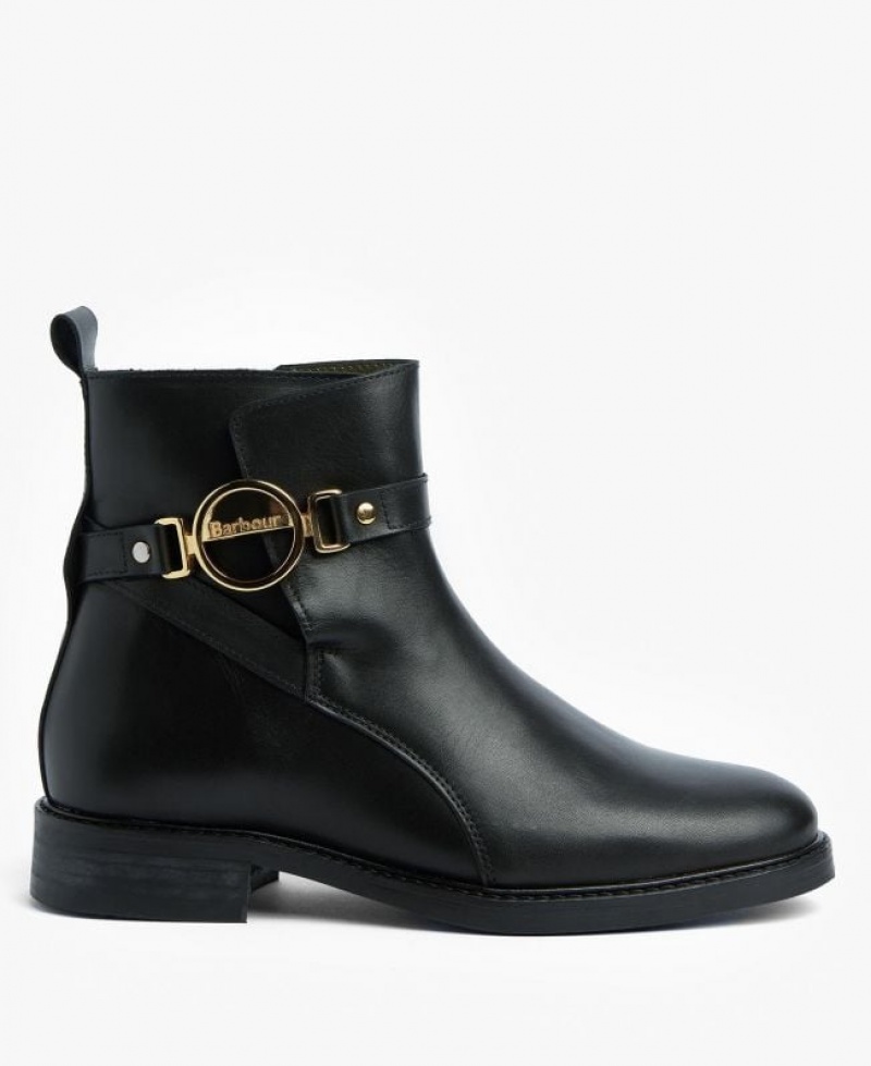 Black Women Barbour Warwick Ankle Boots | US-0864HPCZF