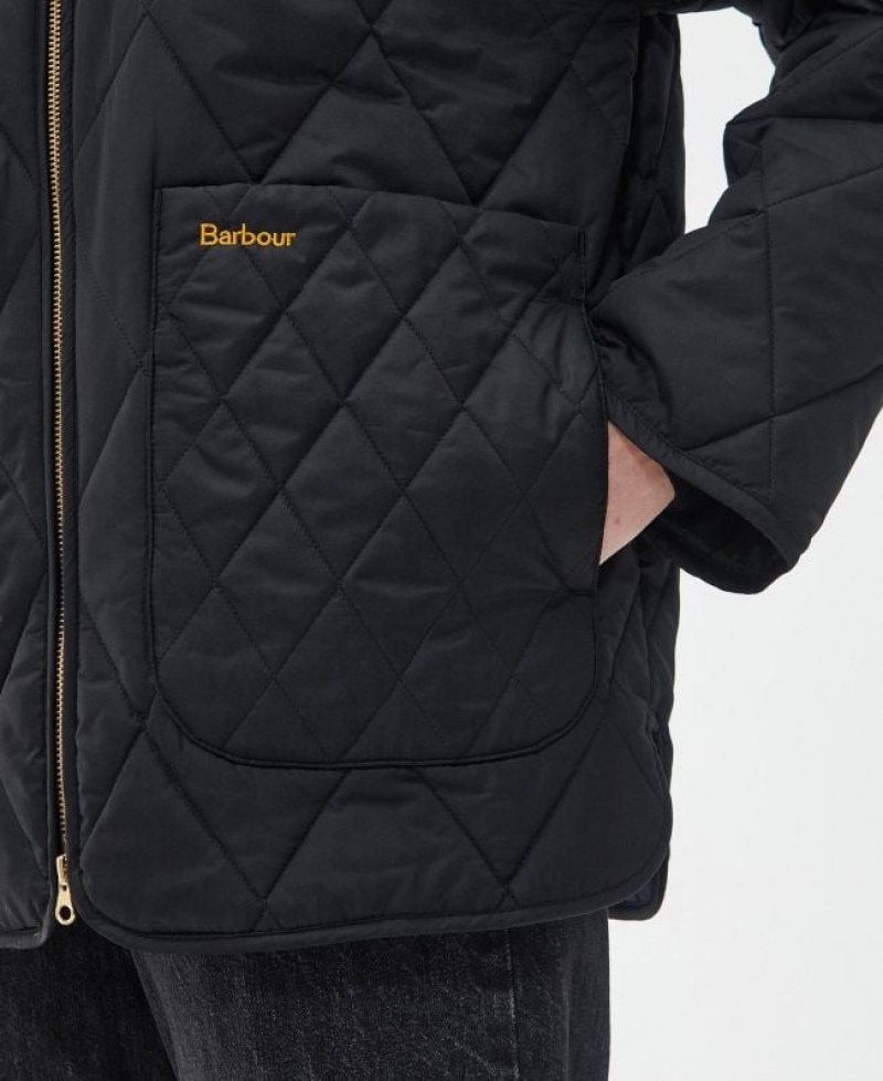 Black Women Barbour Woodhall Quilted Jacket | US-9125DGIYE