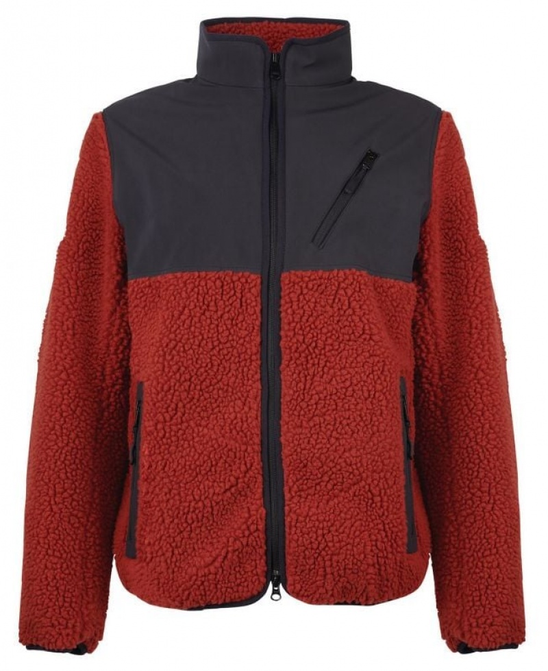 Black / Red Men Barbour International Tech Fleece | US-9473KYBQW