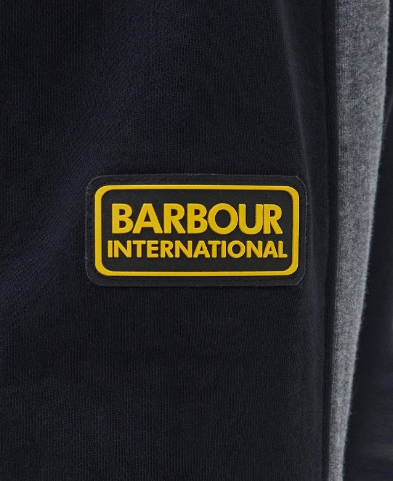 Black / Red Men Barbour International Veloto Hoodie | US-8462RGFHS