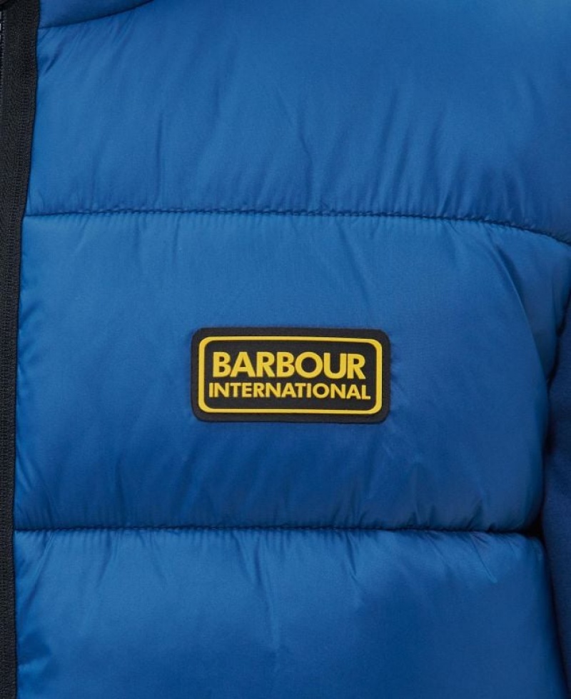 Blue Men Barbour International Bobber Vest | US-4378IQUPR