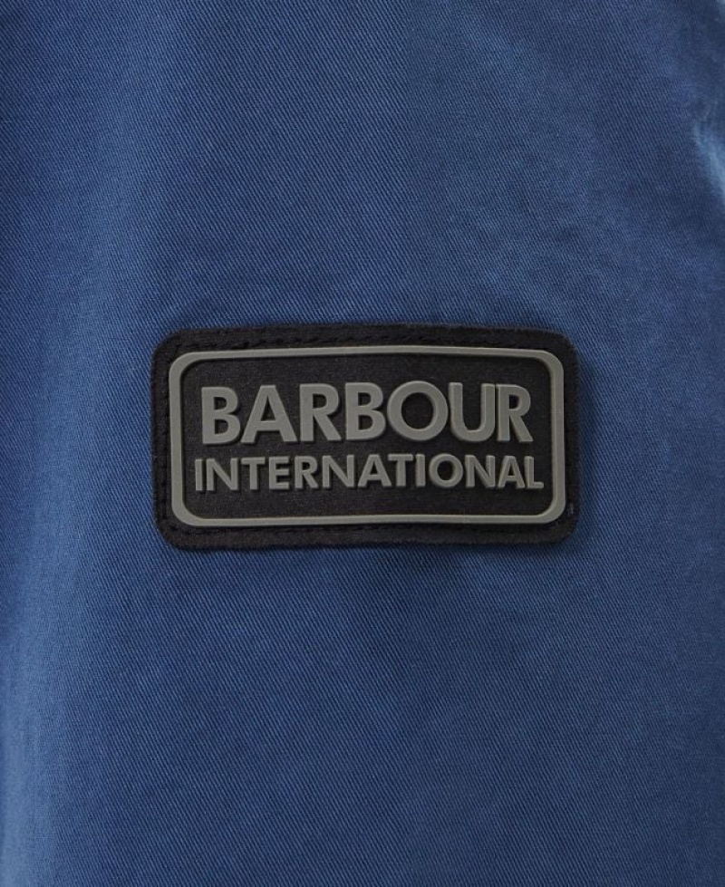 Blue Men Barbour International Cloud Overshirt | US-2538KVYWC