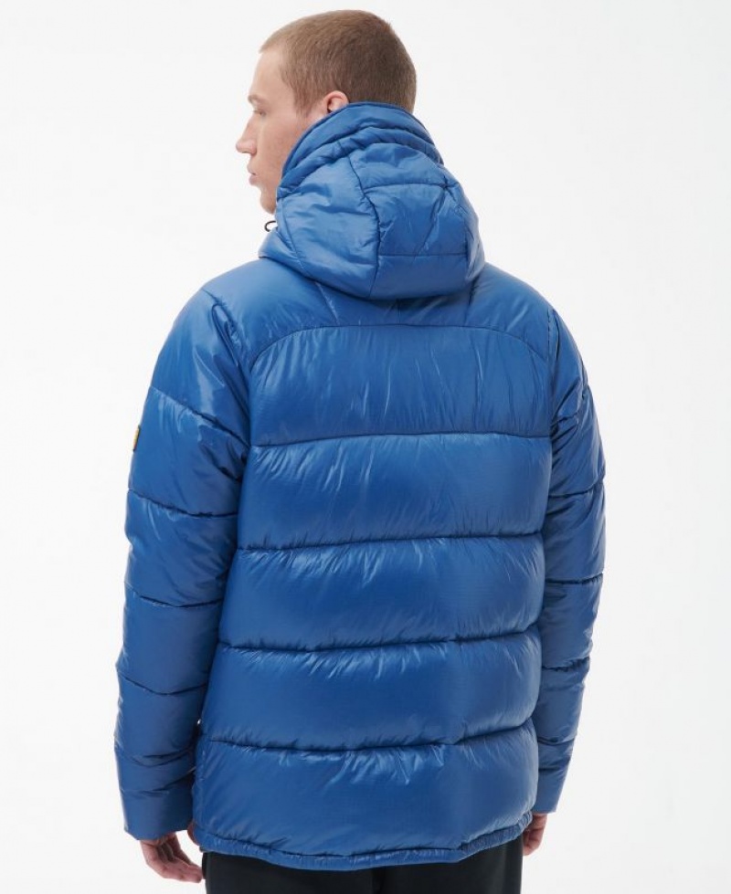 Blue Men Barbour International Lark Quilted Jacket | US-7852HMOQJ