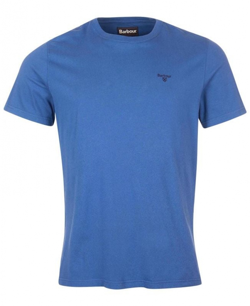 Blue Men Barbour Sports T-Shirts | US-3954WYINJ