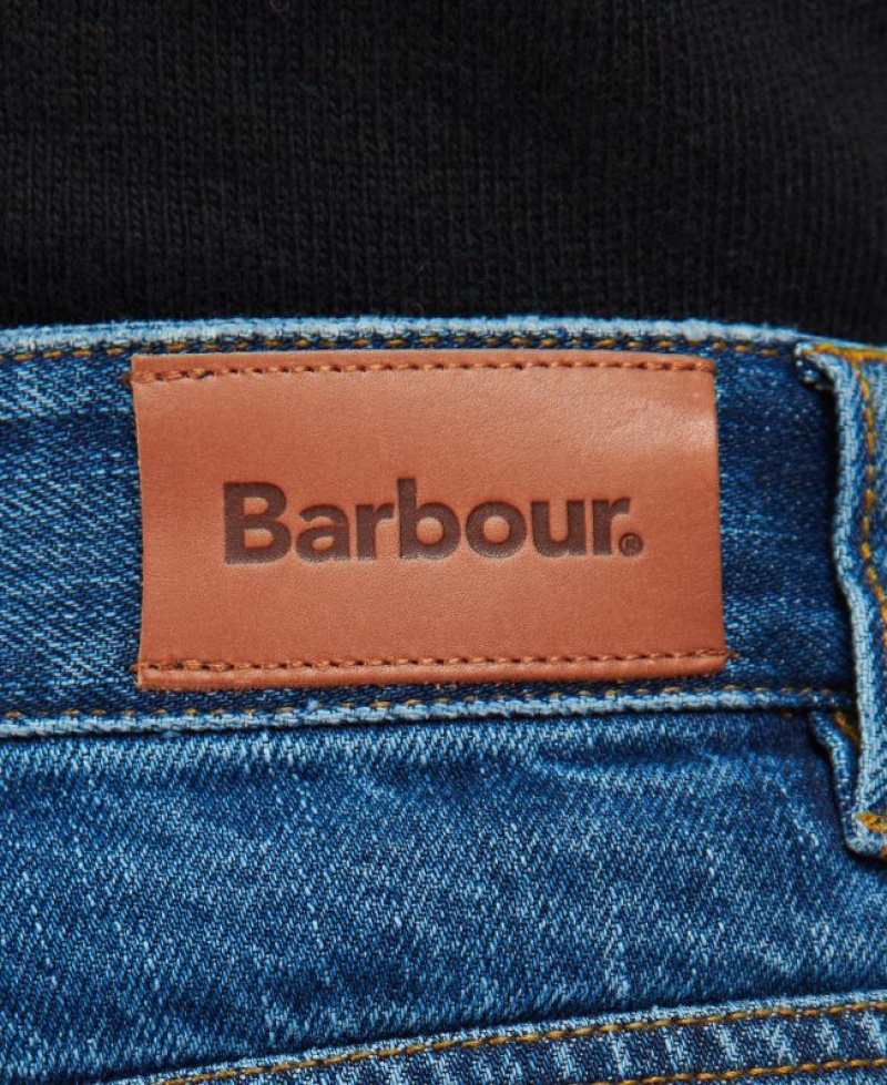 Blue Women Barbour Moorland High-Rise Jeans | US-1728MLRKX