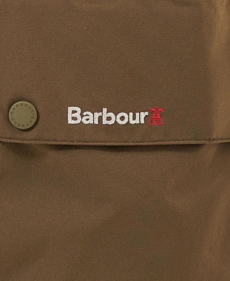 Brown Men Barbour Active Bedale Waterproof Jacket | US-2076ZXFCL