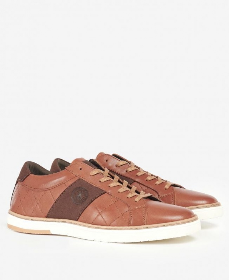 Brown Men Barbour Beaufort Sneakers | US-0475FEBST