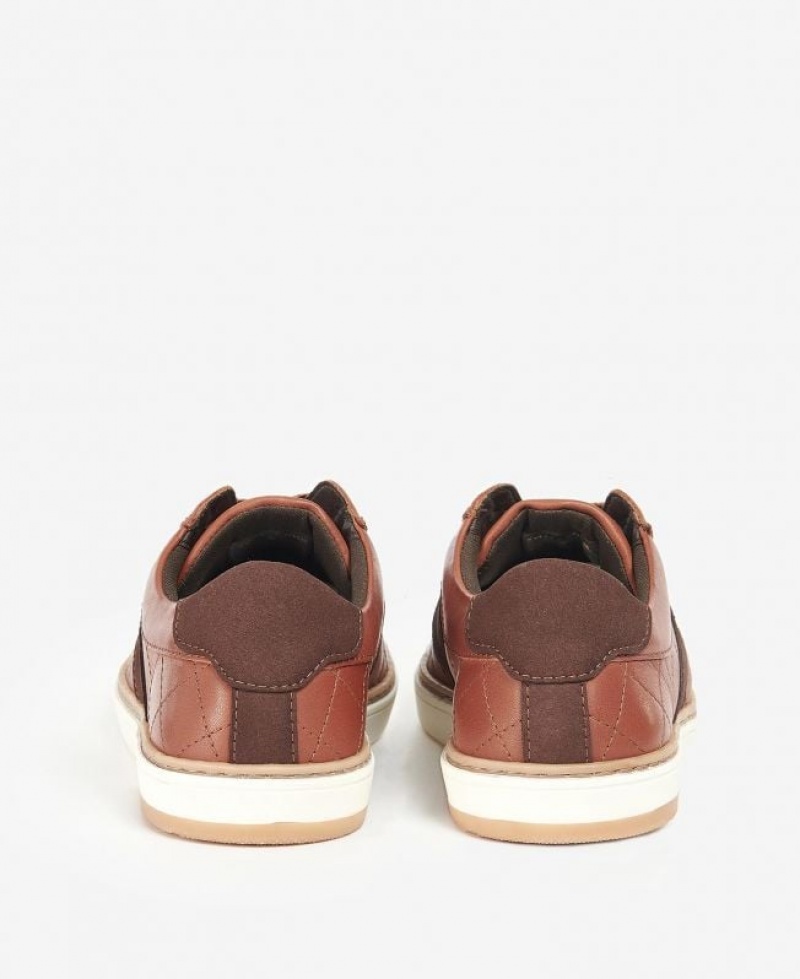 Brown Men Barbour Beaufort Sneakers | US-0475FEBST