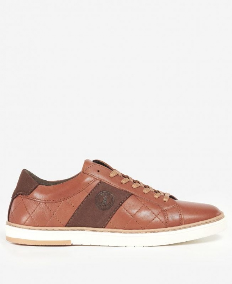 Brown Men Barbour Beaufort Sneakers | US-0475FEBST